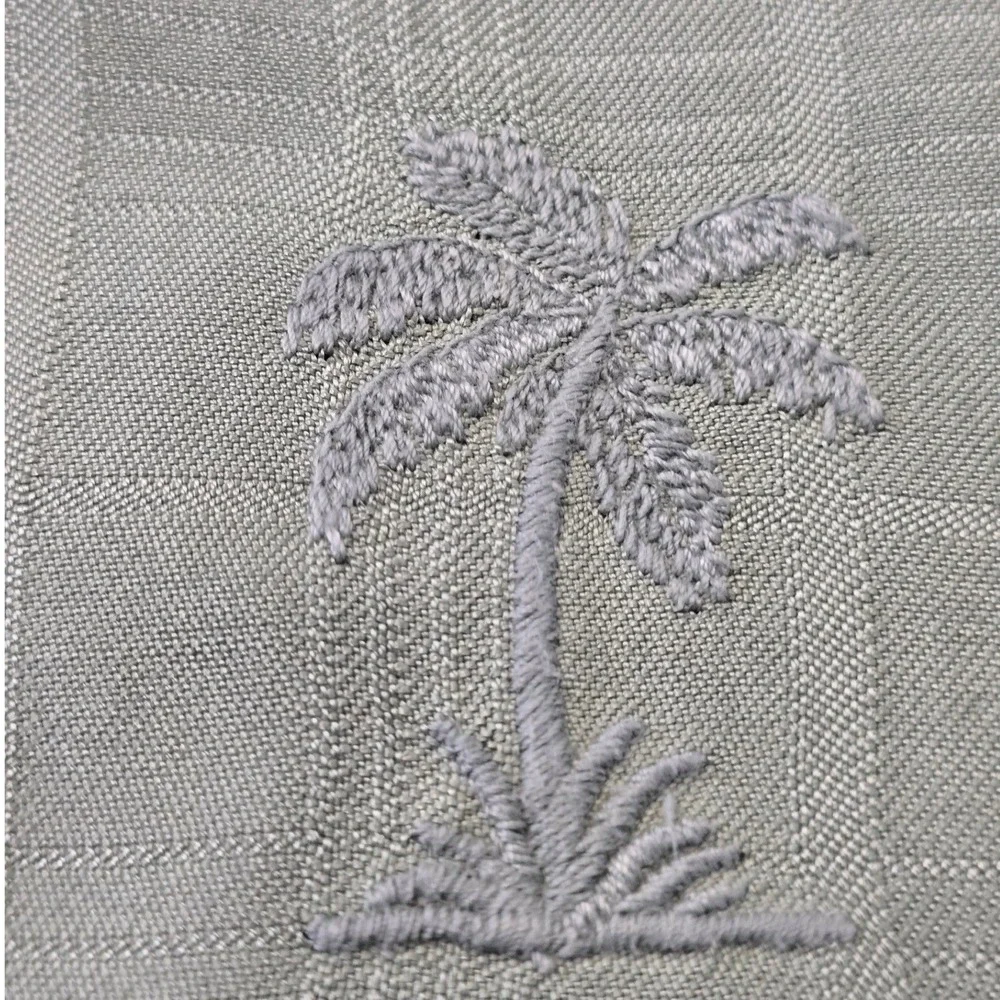 Tommy Bahama 100% Silk Button Up Shirt Mens XL Green Short Sleeve Camp Casual - Picture 3 of 11